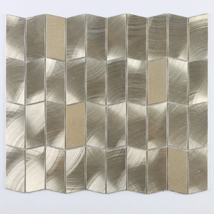  Solid Rose Gold Color Aluminum Mosaic 