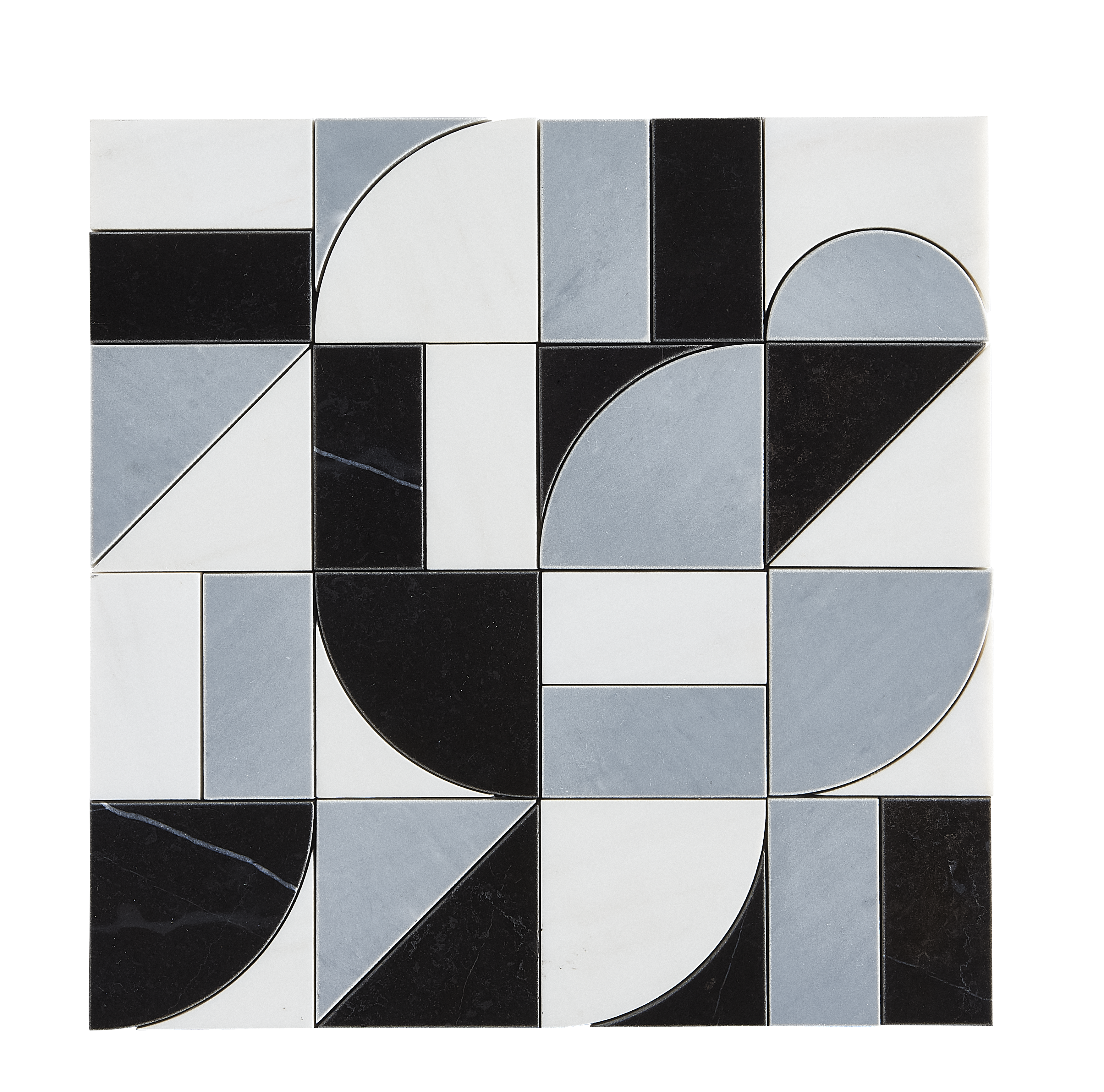 Irregular Unit Shapes Marble Mosaic HS2444