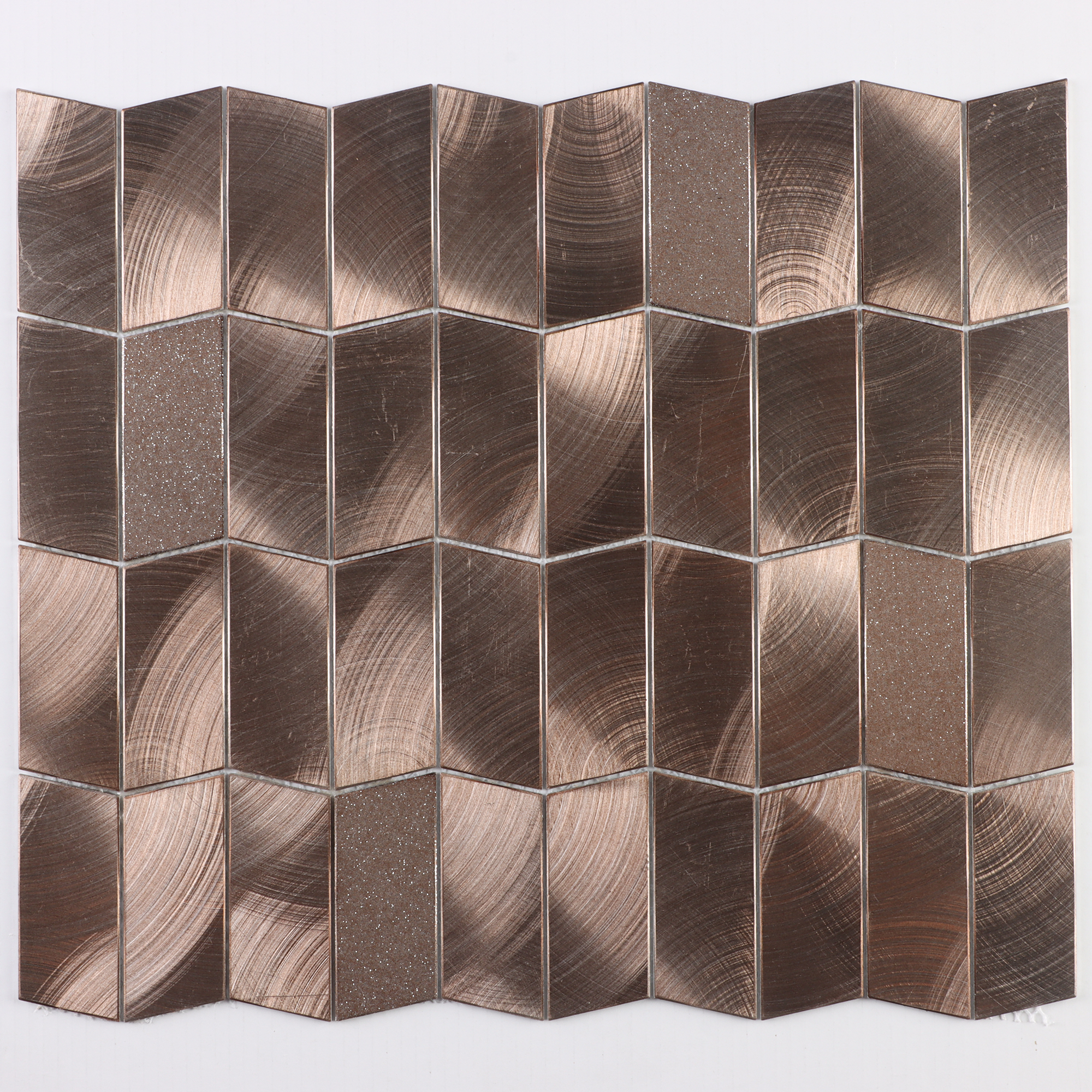  Solid Rose Gold Color Aluminum Mosaic 