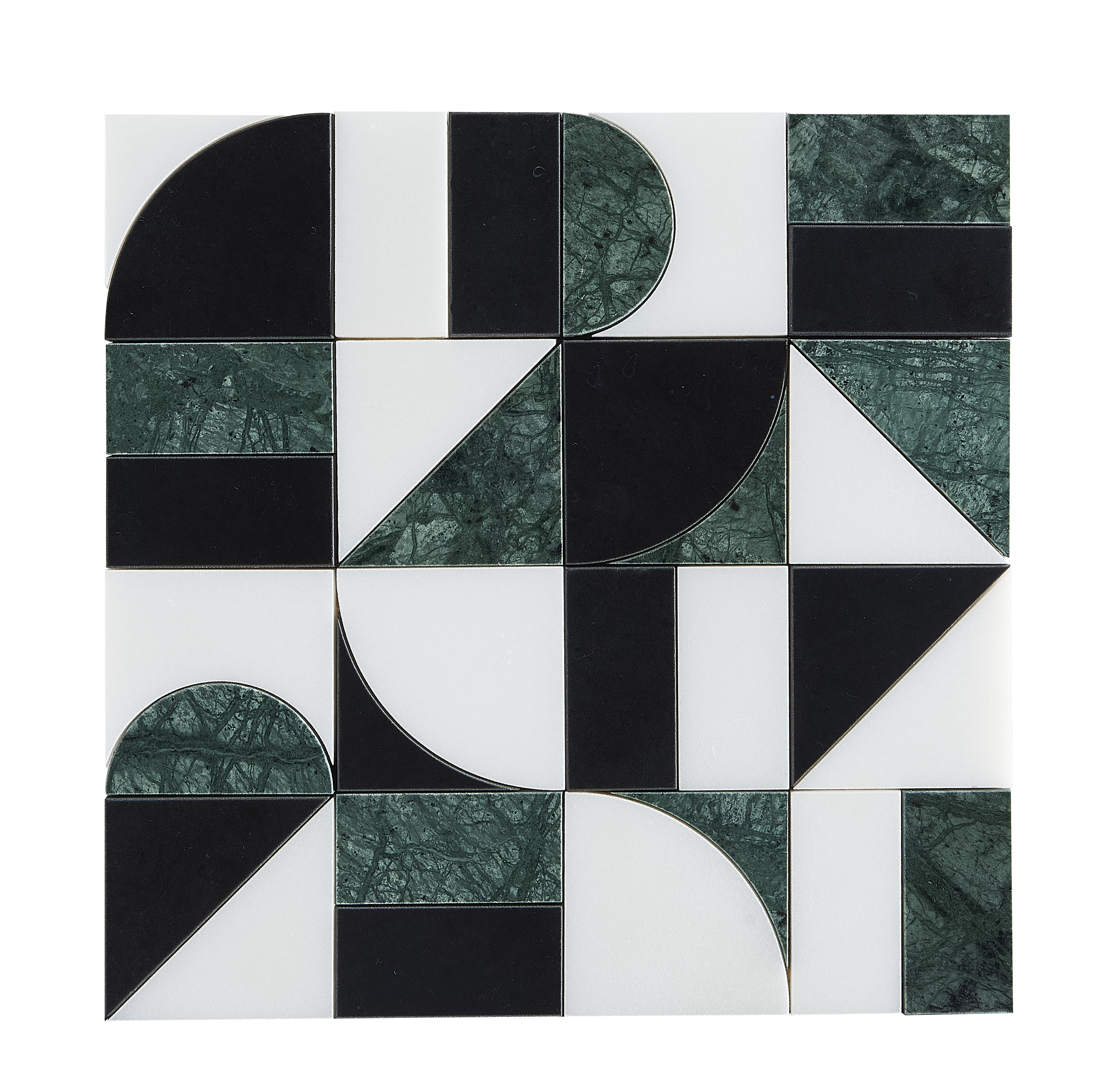 Irregular Unit Shapes Marble Mosaic HS2444