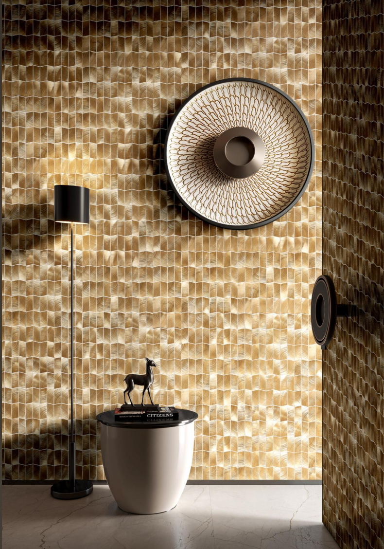  Solid Rose Gold Color Aluminum Mosaic 