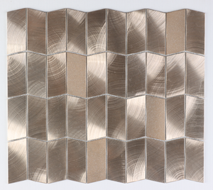  Solid Rose Gold Color Aluminum Mosaic 