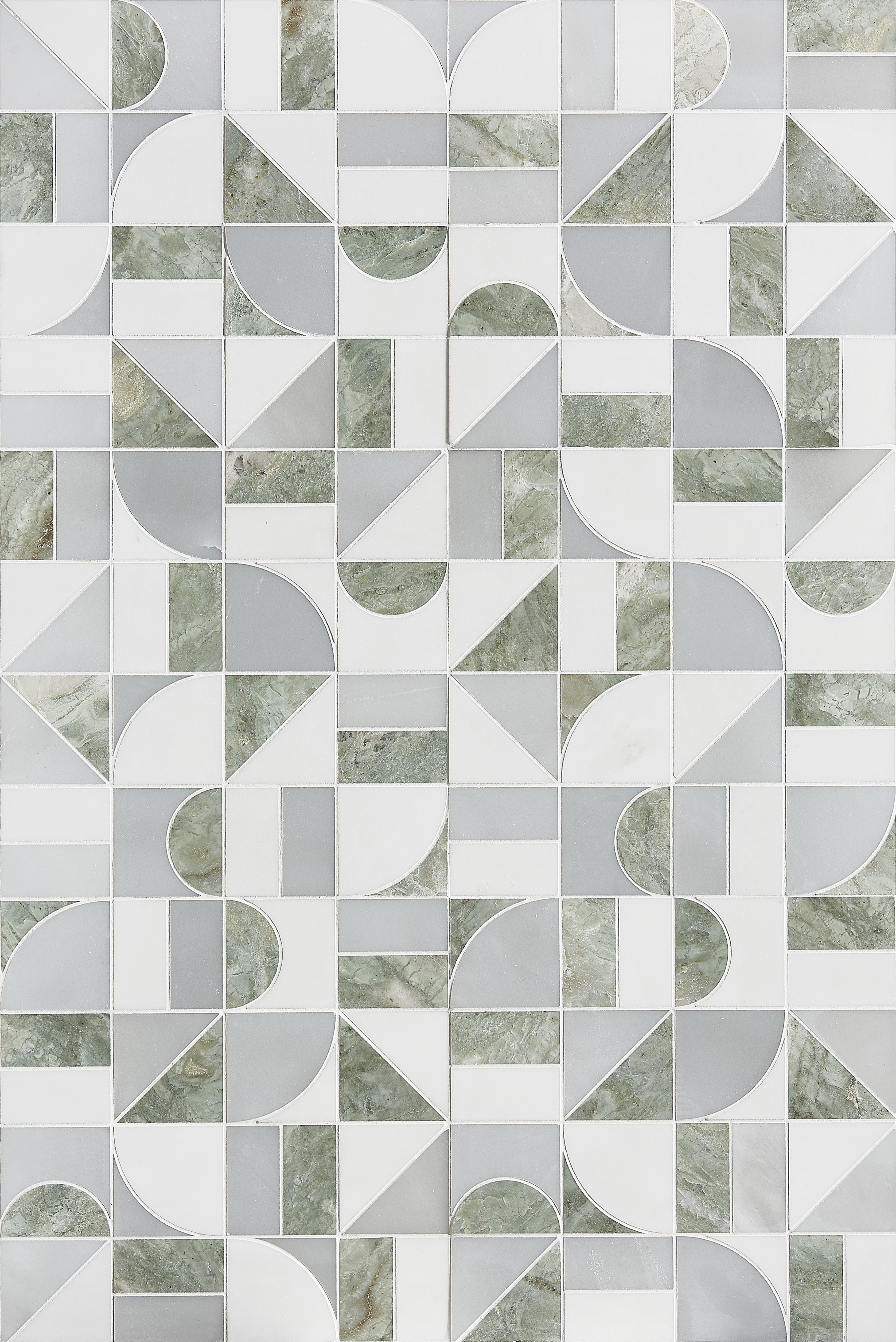 Irregular Unit Shapes Marble Mosaic HS2444