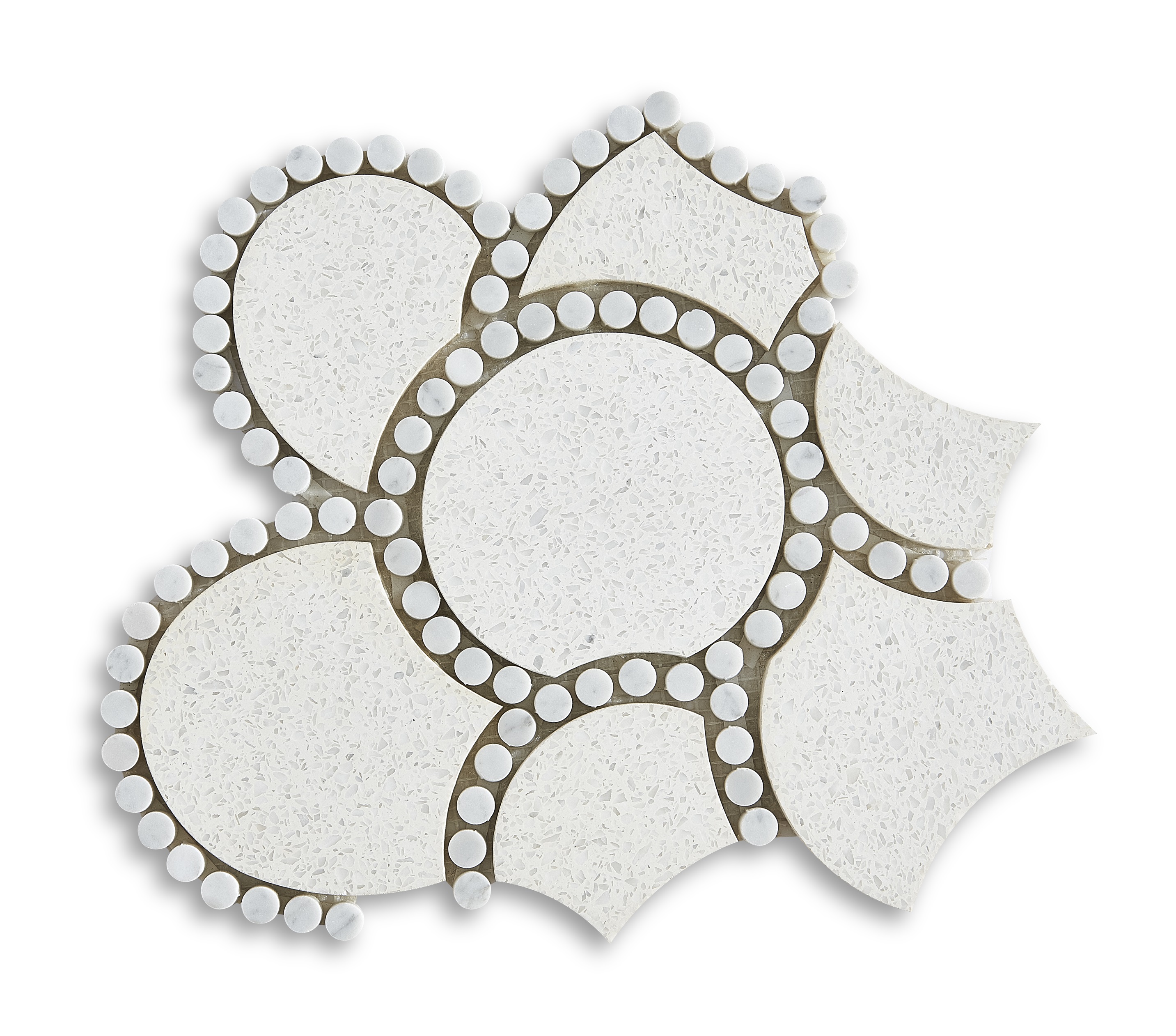 Water Jet stone and terrazzo mosaic YC2308