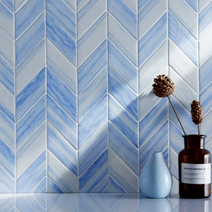 Blue Arrow Glass Mosaic